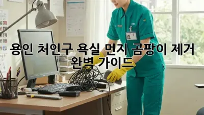 용인 처인구 욕실 먼지, 곰팡이 제거 완벽 가이드